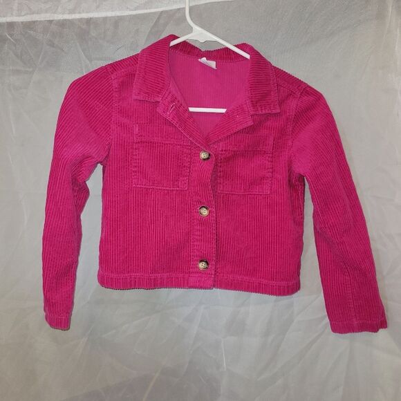 🎉5 For $10🎉 - Wonder Nation size 6/6x pink corduroy button up jacket - Picture 1 of 4